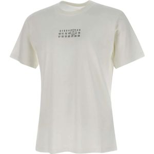 MM6 Maison Margiela, Heren, Tops, Wit, Maat: L Katoen,