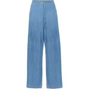 Ermanno Scervino, Dames, Jeans, Blauw, Maat: XS Katoen,