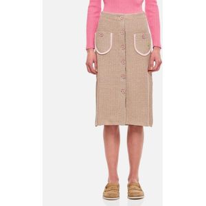 Cormio, Dames, Rokken, Beige, Maat: S Katoen,