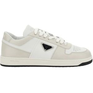 Prada, Heren, Schoenen, Wit, Maat: 39 1/2 EU Leer,