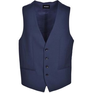 Hugo, Heren, Pakken, Blauw, Maat: XS Wol,