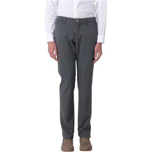 Jacob Cohën, Heren, Broeken, Grijs, Maat: W36 Katoen,