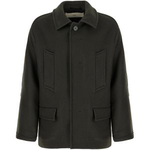 Ami Paris, Heren, Jassen, Grijs, Maat: L Katoen,