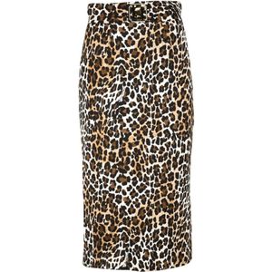 Elisabetta Franchi, Dames, Rokken, Bruin, Maat: M Viscose,