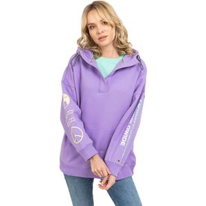 Tommy Hilfiger, Dames, Sweatshirts & Hoodies, Paars, Maat: XS Katoen,