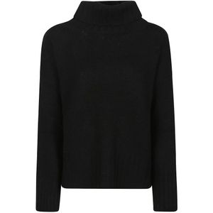 Aragona, Dames, Truien, Zwart, Maat: S Kasjmier,