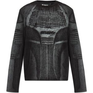 Misbhv, Heren, Tops, Zwart, Maat: M Katoen,