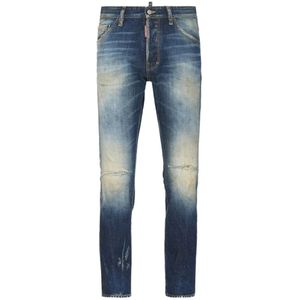 Dsquared2, Heren, Jeans, Blauw, Maat: S