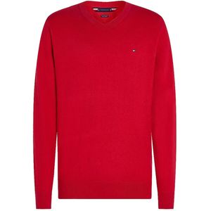Tommy Hilfiger, Heren, Truien, Rood, Maat: XL Kasjmier,