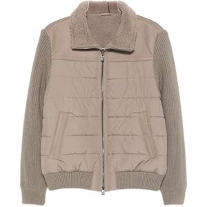 Corneliani, Heren, Jassen, Beige, Maat: L Leer,