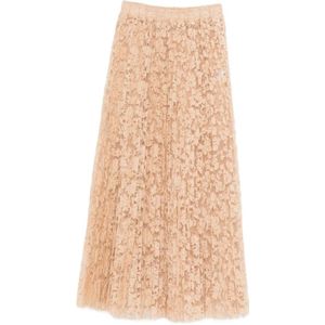Ermanno Scervino, Dames, Rokken, Beige, Maat: 2XS