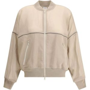 Brunello Cucinelli, Dames, Jassen, Beige, Maat: M
