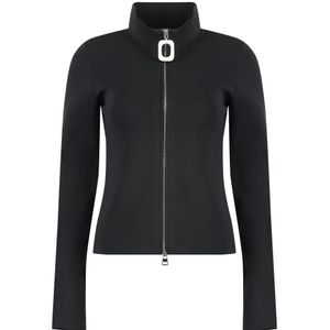 JW Anderson, Dames, Truien, Zwart, Maat: S Poliester,