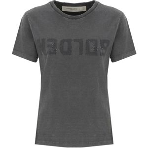 Golden Goose, Dames, Tops, Grijs, Maat: S Katoen,