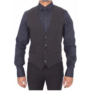 Dolce & Gabbana, Heren, Pakken, Zwart, Maat: XS Zijde,