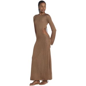 Ba&Sh, Dames, Jurken, Bruin, Maat: S Viscose,