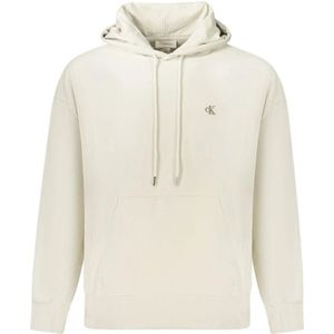 Calvin Klein, Heren, Sweatshirts & Hoodies, Beige, Maat: S Katoen,