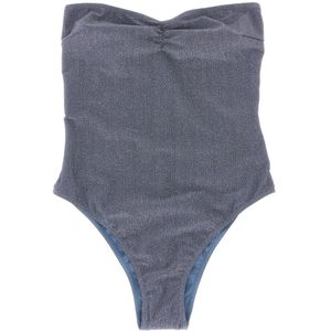 MC2 Saint Barth, Dames, Badkleding, Blauw, Maat: S Viscose,