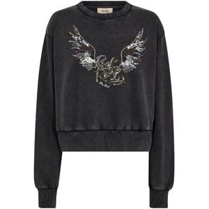 MOS Mosh, Dames, Sweatshirts & Hoodies, Zwart, Maat: XS Katoen,
