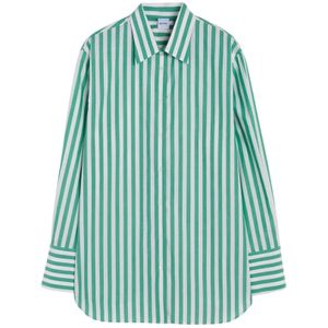 Aspesi, Dames, Blouses & Shirts, Groen, Maat: XS Katoen,