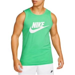 Nike Groene Mouwloze Ronde Hals Ondershirt , Green , Heren , Maat: S