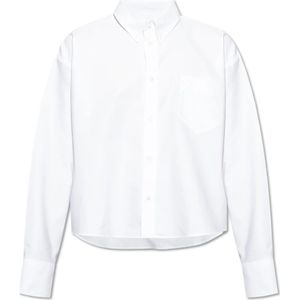 Ami Paris, Heren, Overhemden, Wit, Maat: L Katoen,