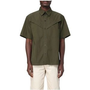 Bottega Veneta, Heren, Overhemden, Groen, Maat: XL Katoen,