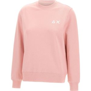Sun68, Dames, Sweatshirts & Hoodies, Roze, Maat: L Fleece,