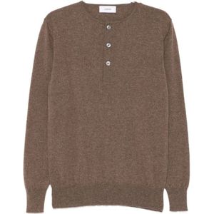 Lardini, Heren, Truien, Bruin, Maat: L Kasjmier,