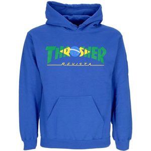 Thrasher, Heren, Sweatshirts & Hoodies, Blauw, Maat: XL Katoen,