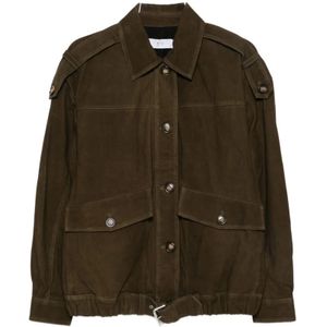 Iro, Dames, Jassen, Groen, Maat: S Leer,