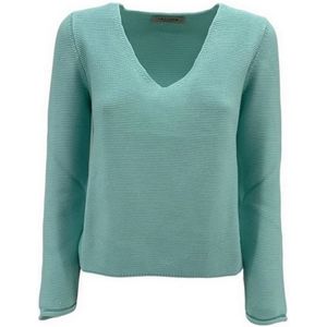 La Fileria, Dames, Truien, Blauw, Maat: S Katoen,