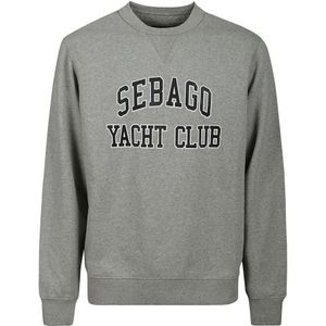 Sebago, Heren, Sweatshirts & Hoodies, Grijs, Maat: XL Katoen,