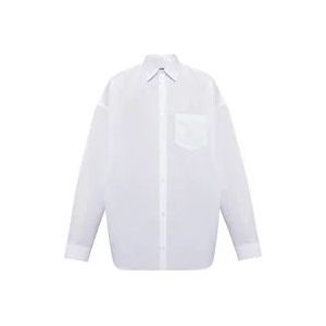 Balenciaga Normaal shirt , White , Heren , Maat: 2XL