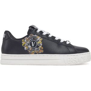 Versace Jeans Couture, Dames, Schoenen, Zwart, Maat: 36 EU Leer,