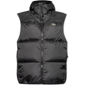 Lacoste, Heren, Jassen, Zwart, Maat: M Fleece,