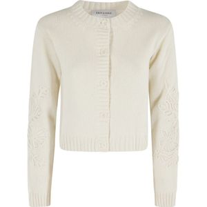 Ermanno Scervino, Dames, Truien, Wit, Maat: XS