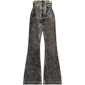 Rick Owens, Dames, Broeken, Zwart, Maat: XS Katoen,