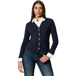 Kocca, Dames, Truien, Blauw, Maat: XS Katoen,