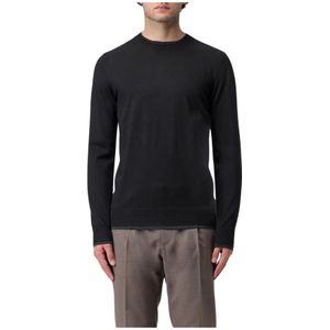 Paolo Pecora, Heren, Truien, Zwart, Maat: M Wol,