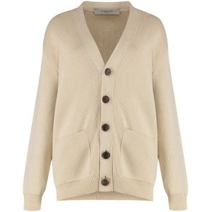 Golden Goose - Cardigan - Beige - V-hals - Dames