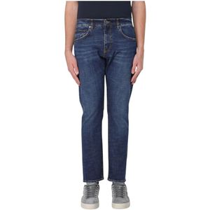 Fay, Heren, Jeans, Blauw, Maat: W30 Katoen,