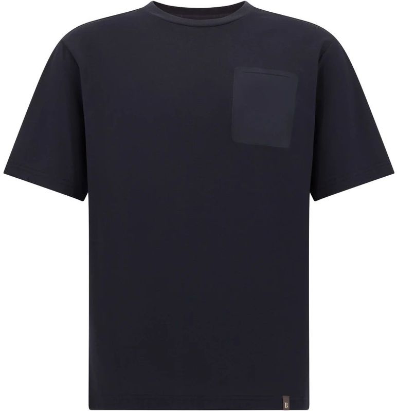 Boggi Milano - B Tech - Piqué T-shirt - Blauw