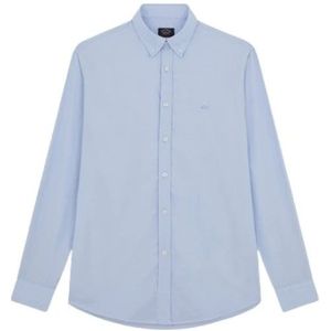 Paul & Shark, Heren, Overhemden, Blauw, Maat: XL Katoen,