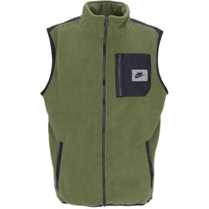 Nike Therma-fit Polar Fleece Vest Mouwloos , Green , Heren , Maat: L