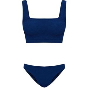 Hunza G, Dames, Badkleding, Blauw, Maat: ONE Size Tweed,