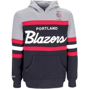 Mitchell & Ness, Heren, Sweatshirts & Hoodies, Zwart, Maat: L Katoen,