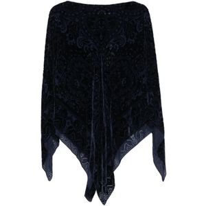 Etro, Dames, Jassen, Blauw, Maat: ONE Size Zijde,