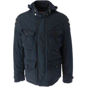 Blauer, Heren, Jassen, Blauw, Maat: M Katoen,