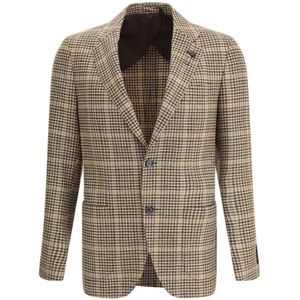 Lardini, Heren, Jassen, Veelkleurig, Maat: M Wol,